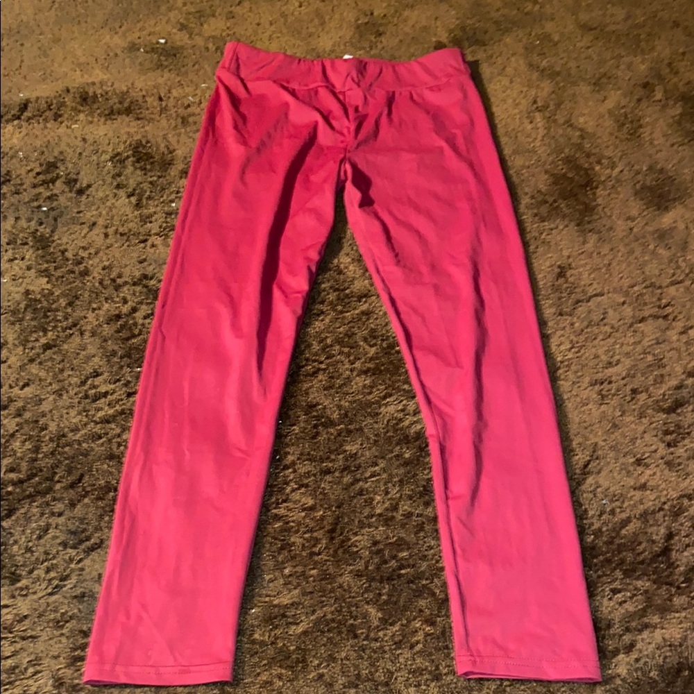 GET 4 $5 😊 Forever 21 Red Leggings Pants